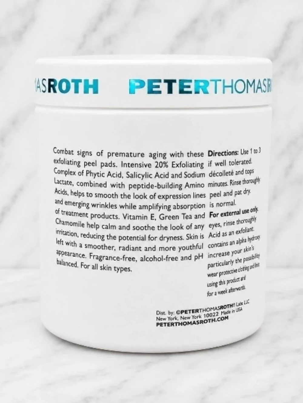 Peter Thomas Roth Peptide Skinjection Exfoliating Peel Pads 60 Pads Sealed NEW!